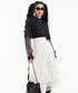 Sleeve Mesh Blouse